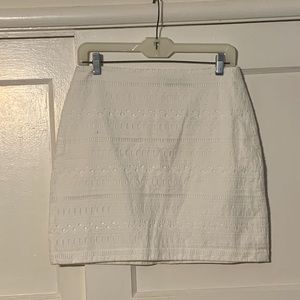 Gap Womens Eyelet A Line Skirt White Back XS New